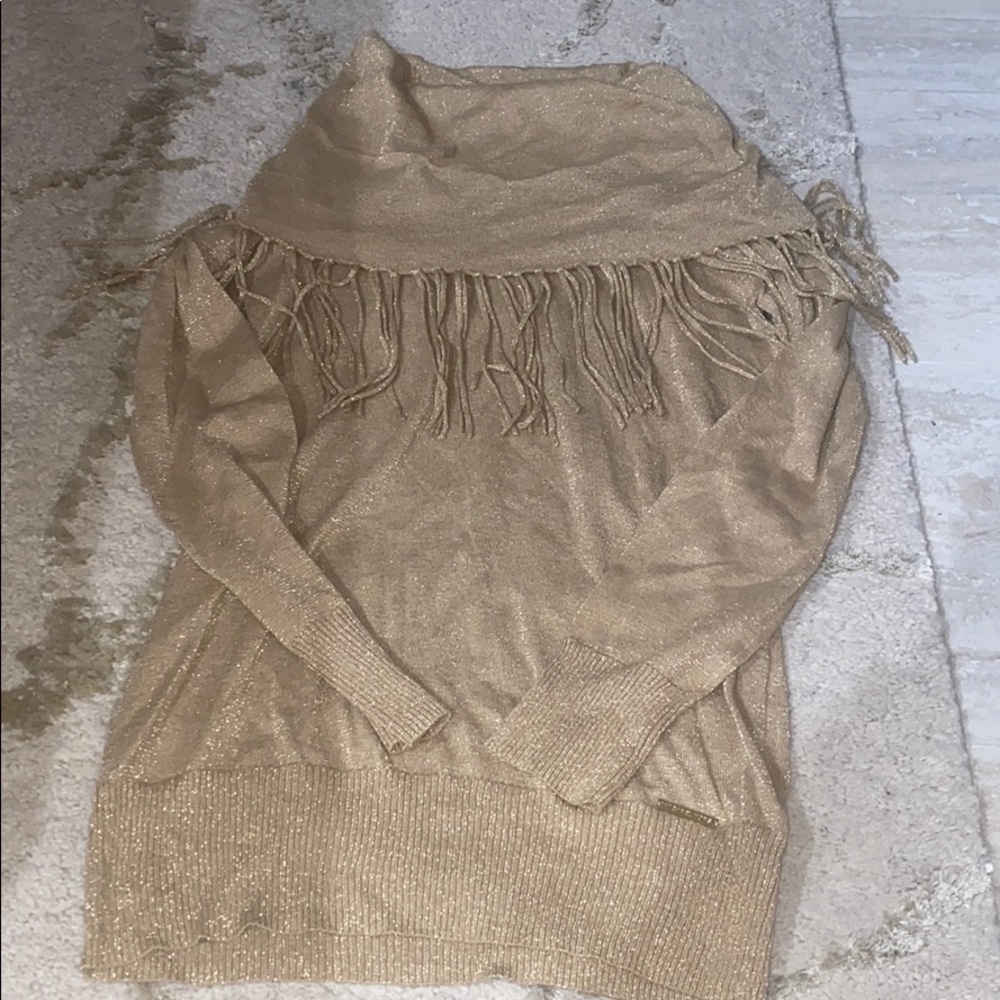 Gold metallic Michael kors sweater